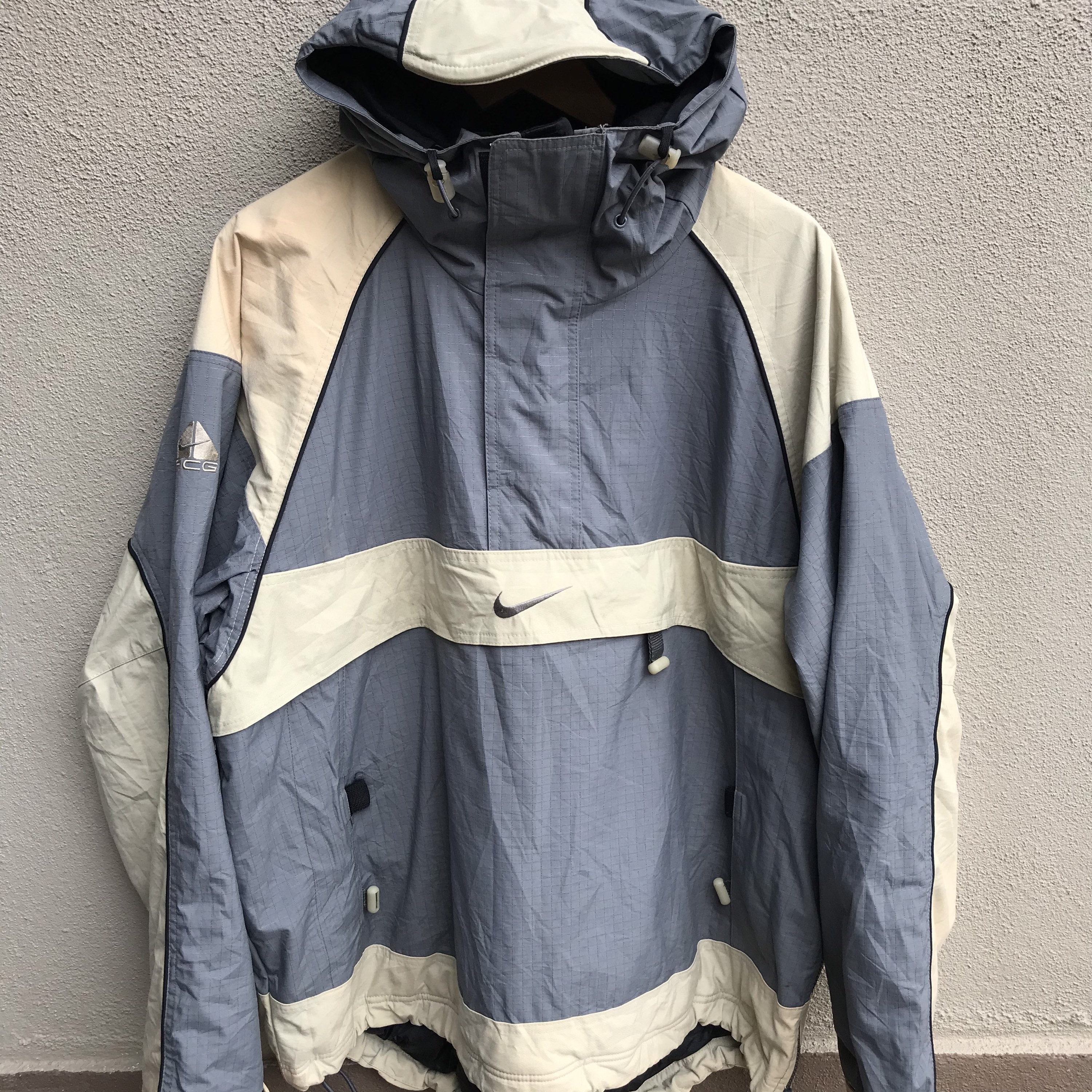 Vintage 90s NIKE ACG Anorak Half Zipper Jacket With Hoodie | Etsy