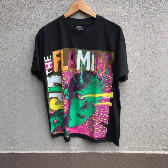 Vintage rare 90s THE FLAMING LIPS band tee sonic y