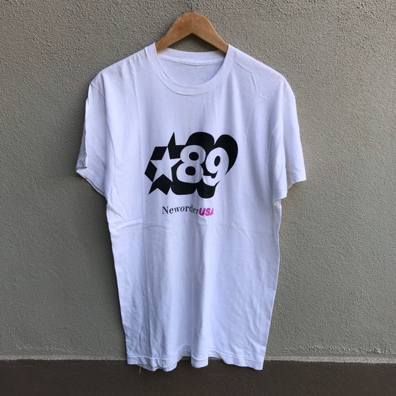 Vintage rare 80s NEW ORDER band tee new wave post