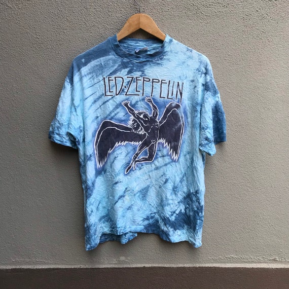 Vintage rare 80s LED ZEPPELIN band tie dye jimi he