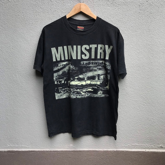 Vintage 90s MINISTRY band metal tee marilyn manson