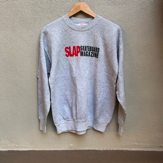 Vintage 90s SLAP MAGAZINE old skate crewneck real