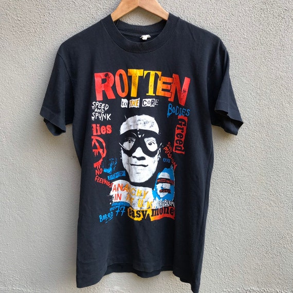 Anarchy in The UK Punk Rock T-Shirt Pistols rotten mens Anarchy in The UK Punk Rock T-Shirt Pistols rotten mens