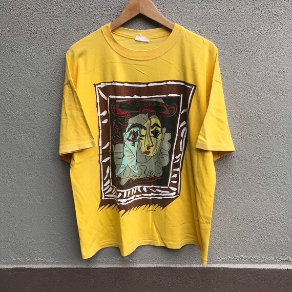 Vintage 90s PICASSO art tee keith haring dali mc e