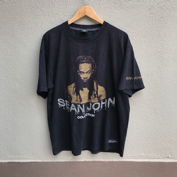 Vintage 90s SEAN JOHN tee hiphop rap fashion pelle