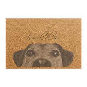 Welcome Doormat with Dog Design Pet Lover Gift Home Decor Cute Entrance Mat Animal Themed Welcome Mats