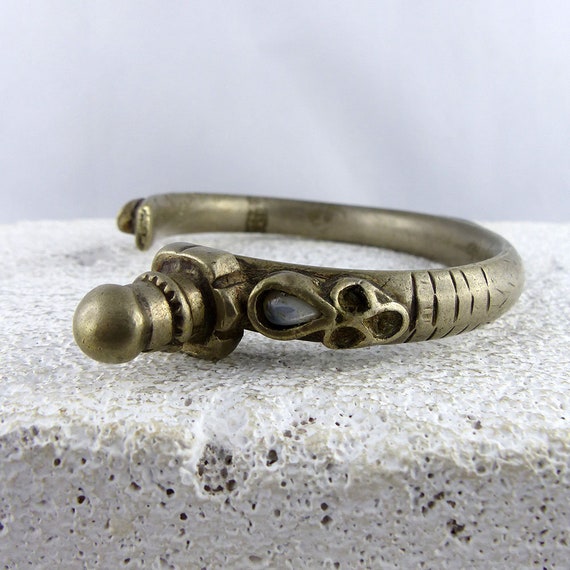 INDIA BRACELET from DECCAN, antique heavy wrist ba