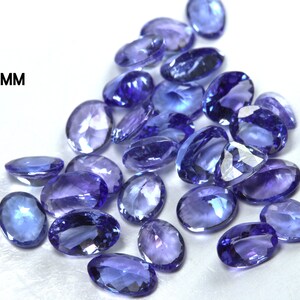DEEP Color Tanzanite Facetterade Ovaler 5 x 4 mm, 5 x 3 mm och 4 x 3 MM Storlek. VÄLJ Storlek. Ögonren till luppren kvalitet. Pris per styck. bild 8