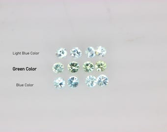 10 stycken. Naturlig Paraiba Melee-storlek. Storlek 1,5 MM till 2,4 MM. Mycket ren kvalitet. Handpolerat material. Glödande små ädelstenar.