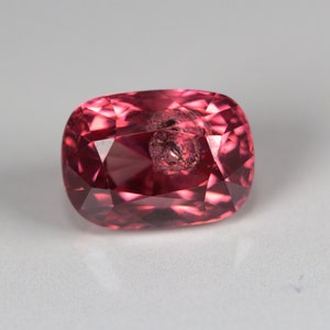 2.75 Carats! Pink Spinel Cushion 8.8 x 6.4 x 6.15 MM Size. Red Pink Color. No Treatment. Eye Clean