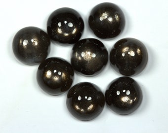Super Grade Black Moonstone Round Cabochons. SELECT SIZE. Price Per Piece. Golden Moon/ Gold Sheen. No treatment.