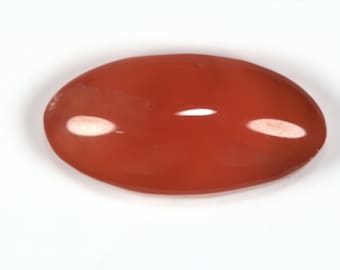 21.32 Carats Rhodocrosite Cabochon. Fancy Cut. 25 x 13 MM. Superb Color. Highly Translucent. EARTH MINED. Rare Quality.