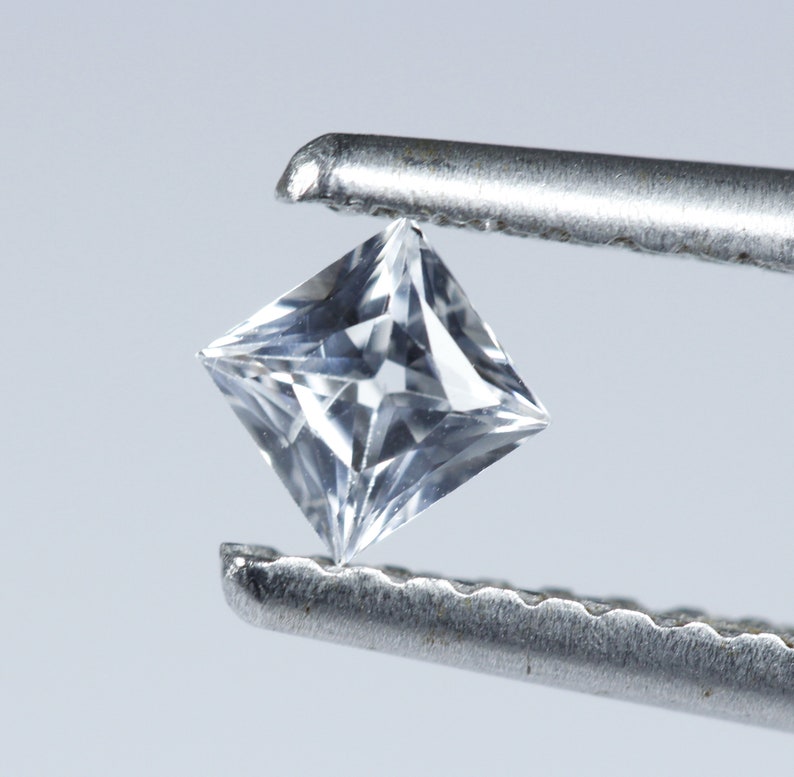 White Sapphire Princess 2.5 x 2.5 mm Real VVS D Brilliant Cut Stones Lot Of 10
