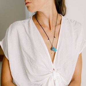 PEPPERMINT, Adjustable , boho , handmade in Greece, polymer clay, Evil eye Necklace