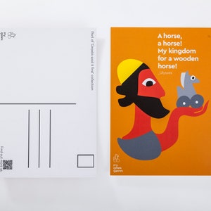 Greco ha detto prima, Cartoline da I miei giochi greci (Hermes, Hera,Poseidon,Athena, zeo, Ulisse,Dioniso,Poseidon)
