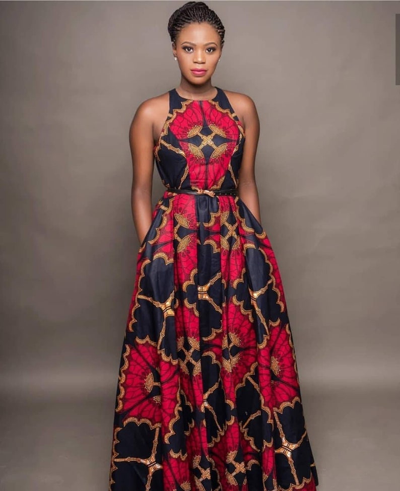 maxi african dress