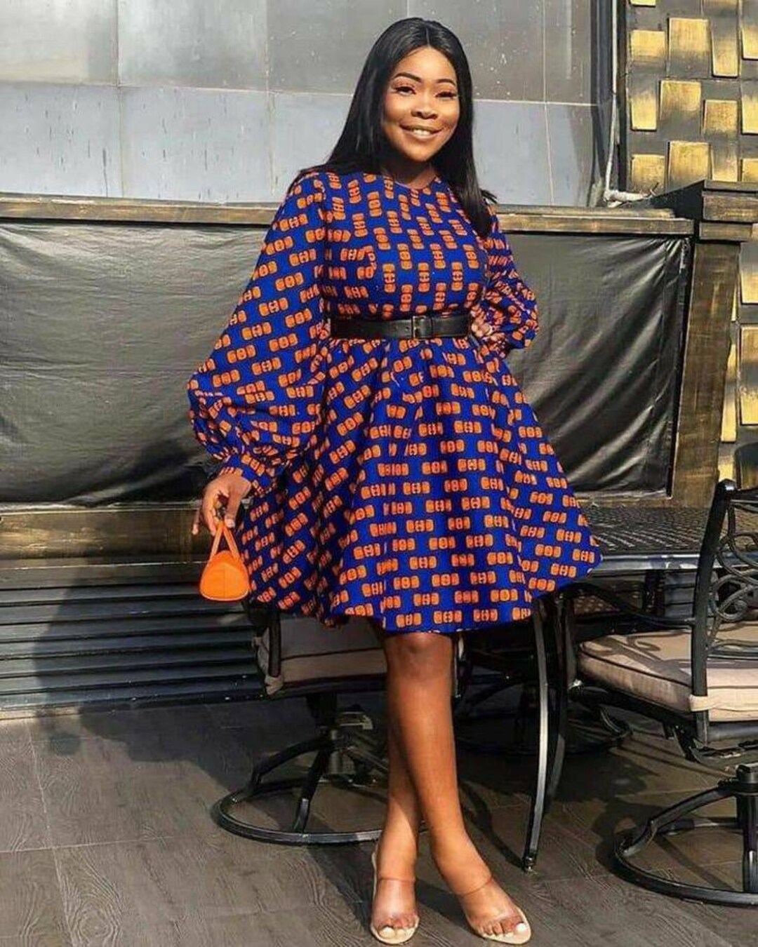 Ankara Dress, African Print Dress, Ankara Knee Len Dress,ankara Skater