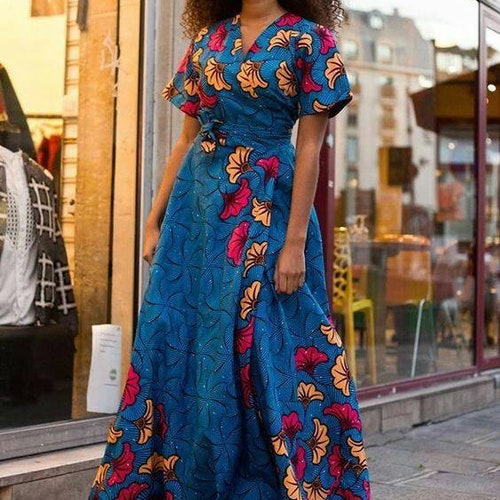 Tosin African Maxi Dress Ankara Dress African Clothing - Etsy