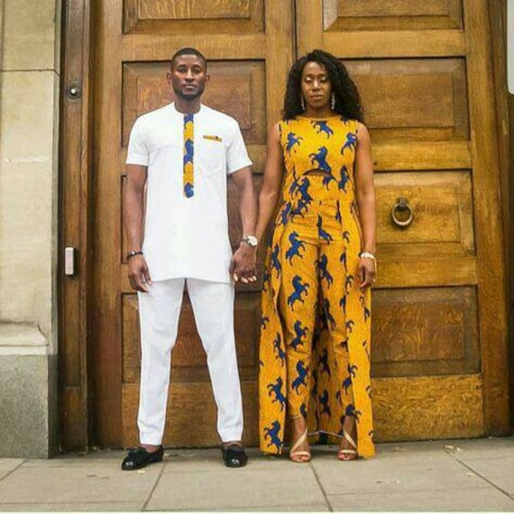 African Couples Clothing African Couples Outfit Ankara Dress for