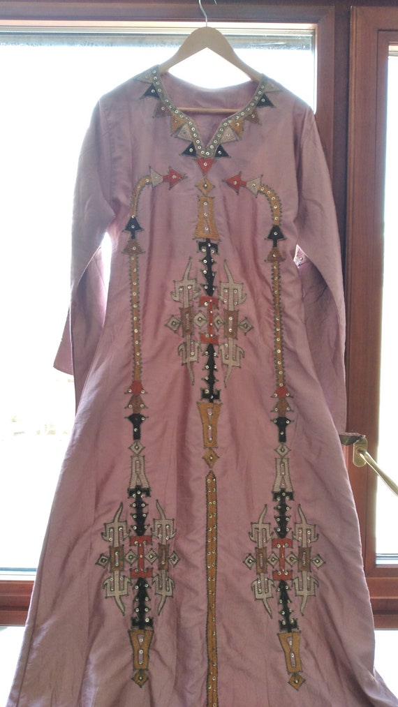 Gallabia - Long Gallabia - Vintage Pink -boho maxi
