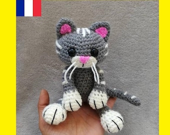 Tutoriel/Pattern Amigurumi chat crochet PDF  Français