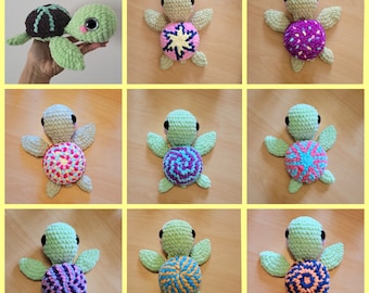 Tutoriel Tortue et 30 carapaces crochet PDF en Français