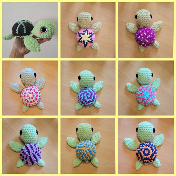 Tutoriel Tortue et 30 carapaces crochet PDF en Français