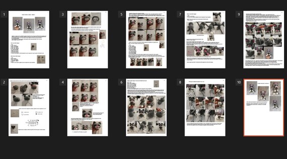 Tutoriel Pattern Amigurumi Chat Crochet Pdf Francais Etsy