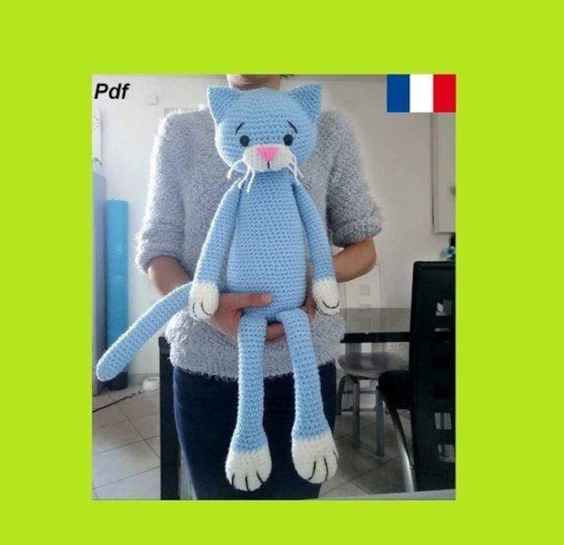 Amigurumi cat tutorial PDF in French image 2
