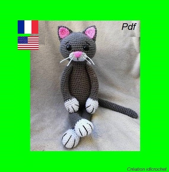 Tutoriel Pattern Amigurumi Chat Pdf Francais Us English Etsy Tutoriel Pattern Amigurumi Chat Pdf Francais Us English Etsy