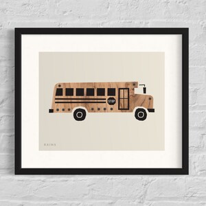 School Bus Print, Bus Print, Nursery Prints, Vehicles Nursery Art, Transportation Decor, Kid Room Decor, Classroom Wall Art, Car Printable