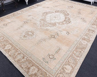 9x12 wool rug, Vintage Turkish Rug, 9x12 Feet Rug, Antique Rug, 10x13 Turkish Rug,  Oversize Vintage Rug, 10x13 Turkish Area Rug 9.6x12.5 ft
