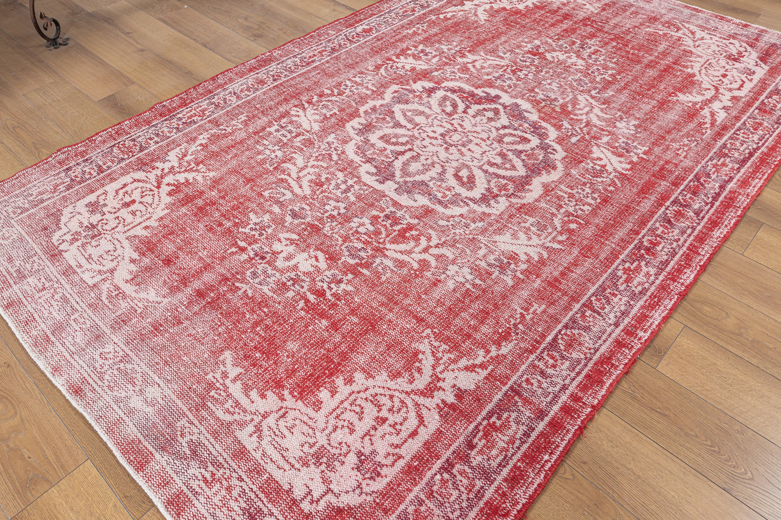 Buy Red and White Vintage Rug 6x9 Rug for Living Room, Bedroom