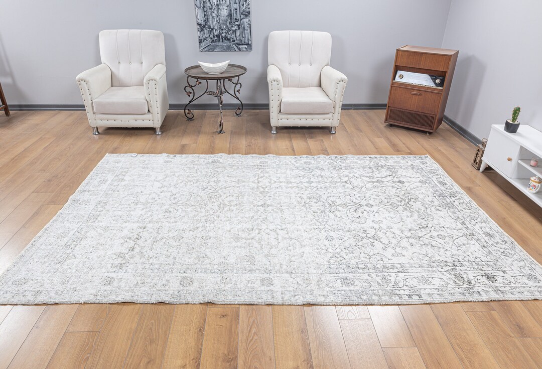 6x10 Turkish Rug, Bohamian Rug, 6x10 Area Rug, Oushak Rug, Handmade Rug ...