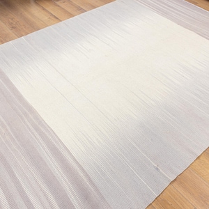 6x9 Vintage Soft kilim, 6x9 Oushak Rug, Handmade Oversize Pastel Rug, 6x9 Turkish Area Rug, modern soft kitchen rug, 6x9 Nomadic Wool kilim