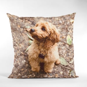 Custom Pet Photo Pillow, Personalised Cushion with Inner. Your image on a cushion, Personalised, Photo Cushion, Dog Cushion, Pet Cushion
