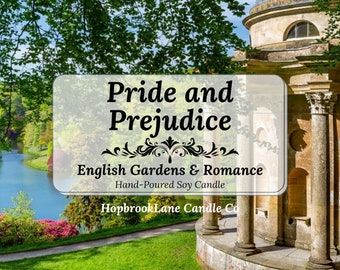 Pride and Prejudice by Jane Austen - bookish soy candle