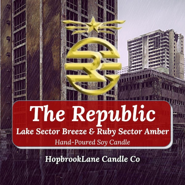 The Republic (based on Legend series by Marie Lu) - bookish candle