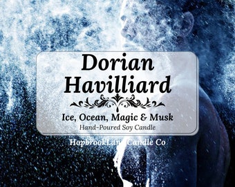 Dorian Havilliard Candle: Throne of Glass Inspired, Ice Ocean Musk Scent