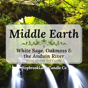 Middle Earth - Literary locale bookish candle - 7.5 oz candle