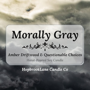 Morally Gray - Bookish candle