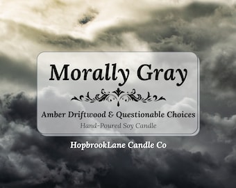 Morally Gray - Bookish candle