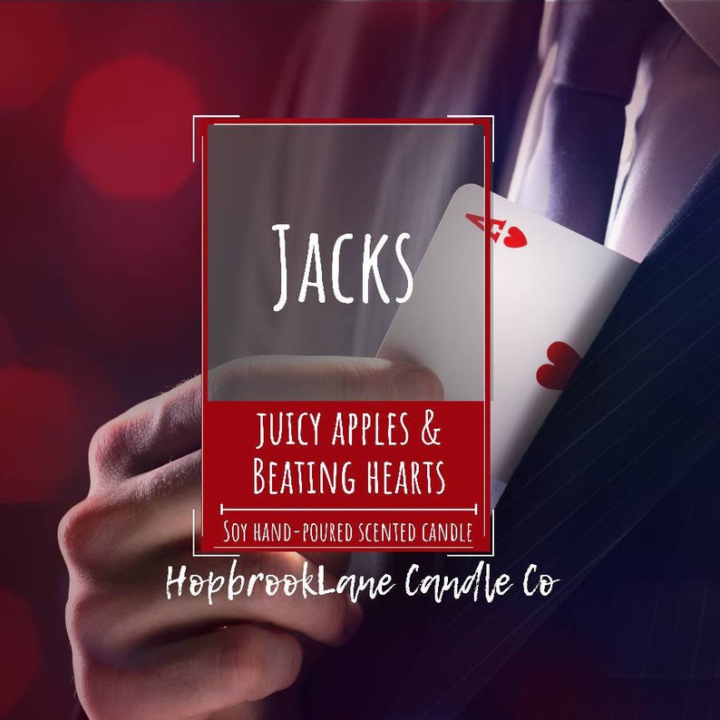 Jacks Prince of Hearts bookish candle Caraval Stephanie Etsy