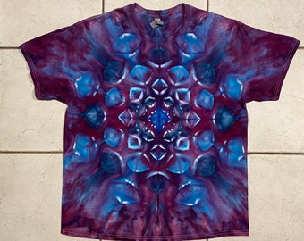 Adult Size Large Gildan Ocean Ice Dye Tie Dye Shirt — Fun