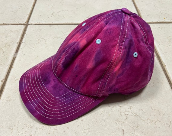 Flexfit L/XL Cap Hat Ballcap Tie Dye-style Purple Pink Amethyst With  Stippling-mid Profile Cotton Structured Hat W/spandex Sweat Band 181 - Etsy