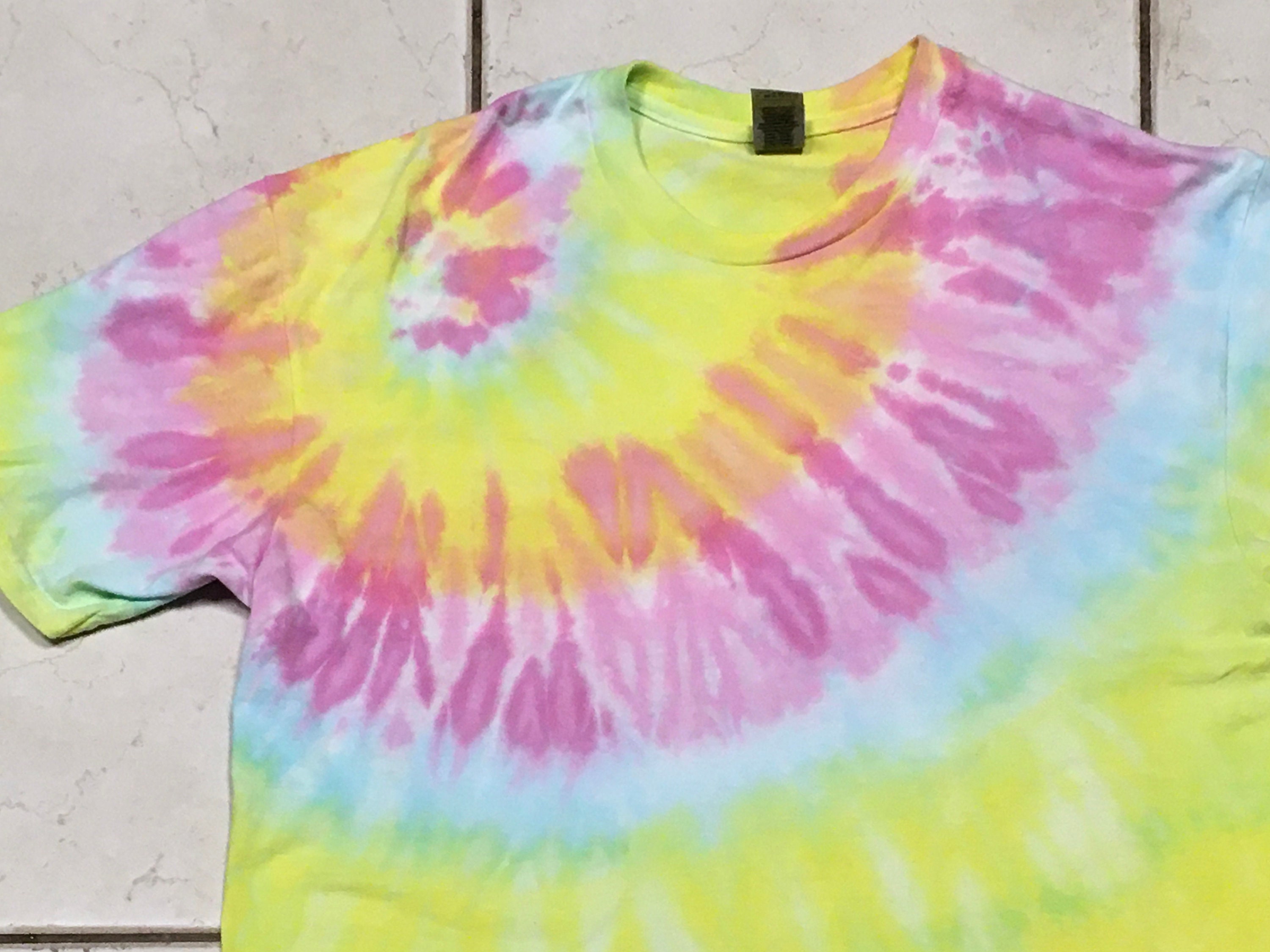 Unisex L Large tie dye t-shirt soft ringspun cotton heavy | Etsy