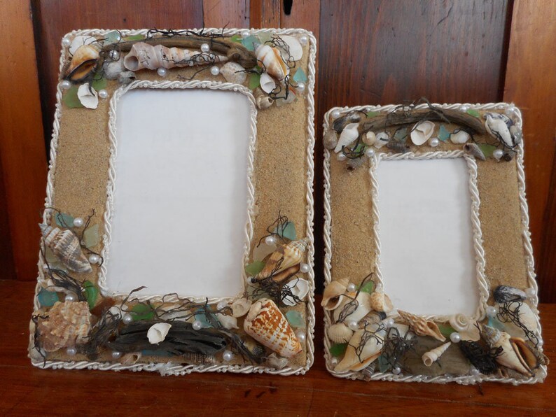 Beach Frames Pair Diy Craft Idea Decor Decoration How To Pattern