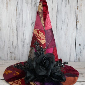 Primitive/Halloween/ Funky/Patchwork/Machine embroidered/ Witch/ Hat/ e-pattern/instant download/ PDF