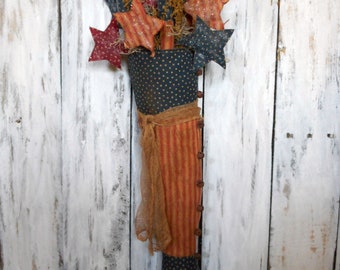 Primitive/ Patriotic/ 4th of July/ Stocking/ DIY/ Pattern