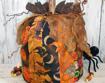 Primitive/Halloween/ Scrap/Folk Art/ Pumpkin/ Bats/Crow/ Grapevines/e-pattern/ instant download/ PDF